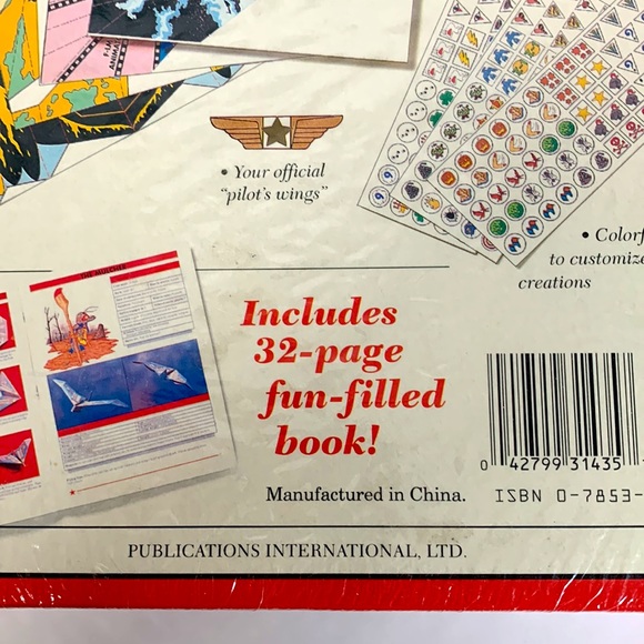 Paper Airplane Power Vintage Sealed Building Kit 48 Flying Airplanes Stickers - Picture 3 of 9